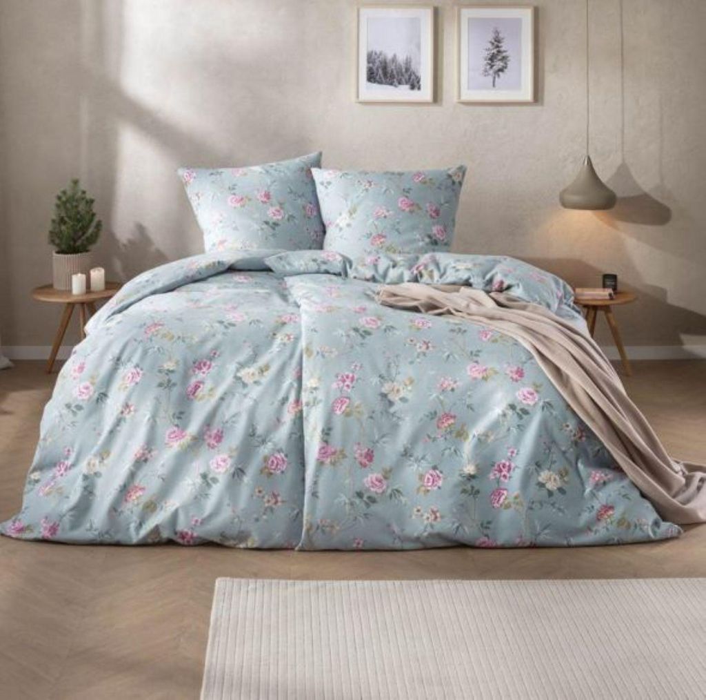 Estella Samt + Seide Flanell Bettwäsche 135x200 Corvara Produktbild 