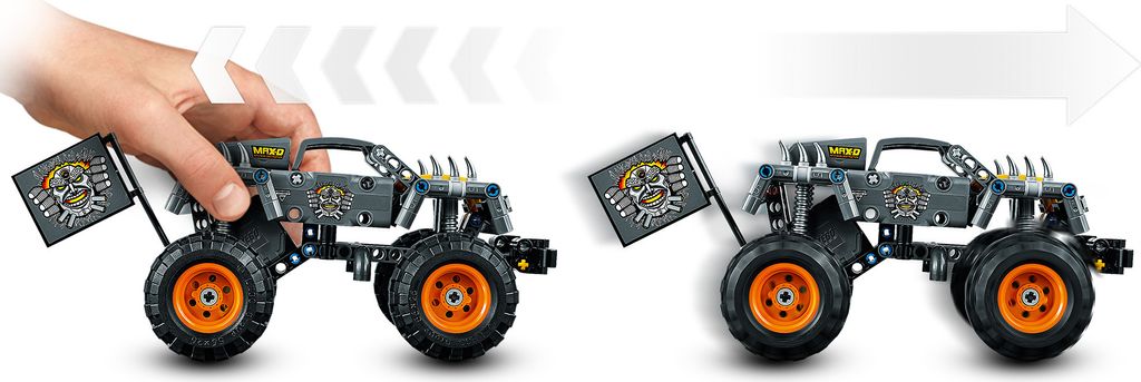 LEGO 42119 Technic Monster Jam Max-D Truck und Quad, 2-in-1 Produktbild 4