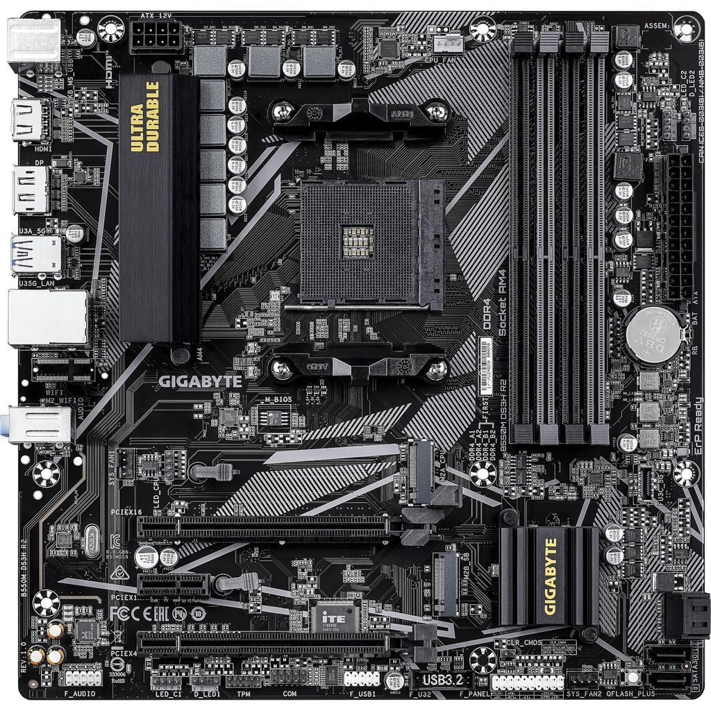 GIGABYTE B550M DS3H R2 Mainboard – AMD Ryzen 5000 Produktbild 