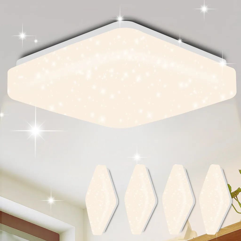 ZMH Led Deckenleuchte 4er Sternenhimmel Deckenlampe Modern Produktbild 