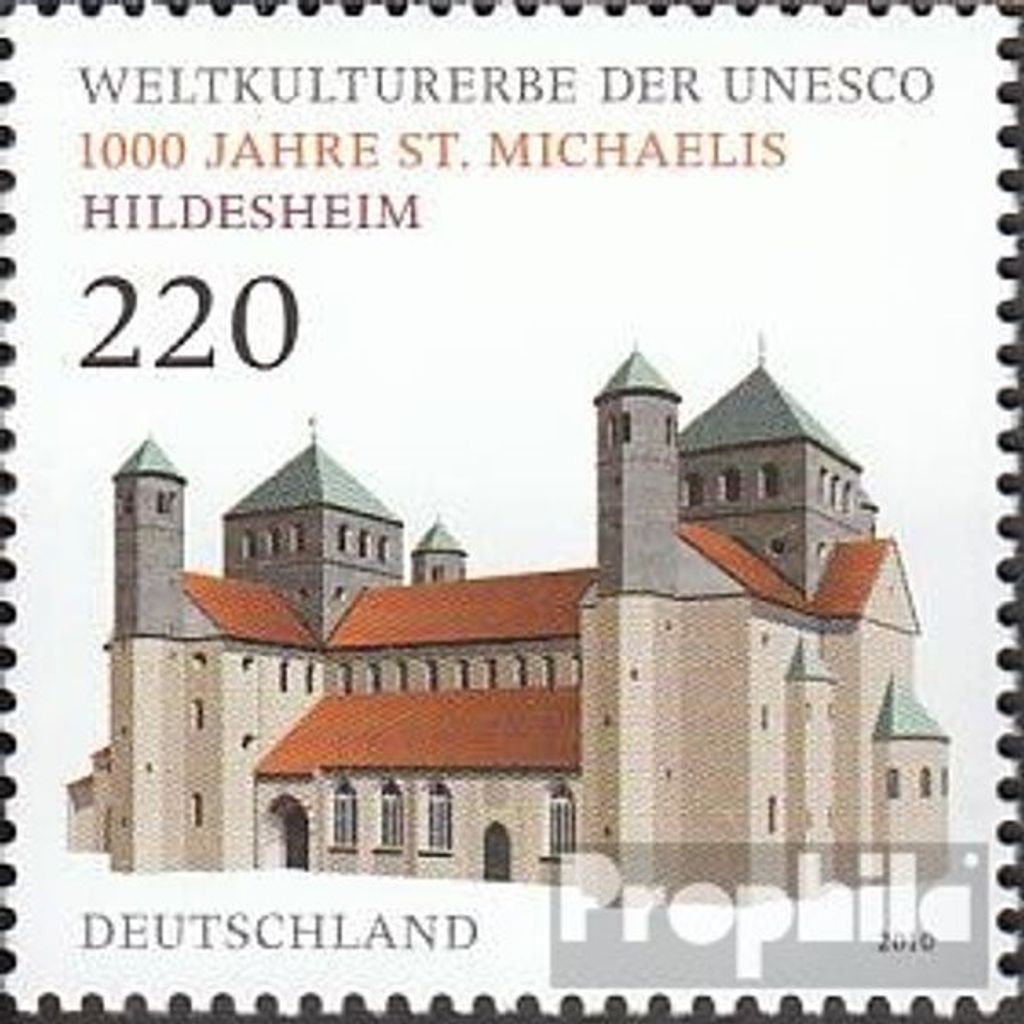 Briefmarken BRD (BR.Deutschland) 2010 Mi 2774 (kompl.Ausg.) gestempelt St. Michaelis-Kirche in Hildesheim