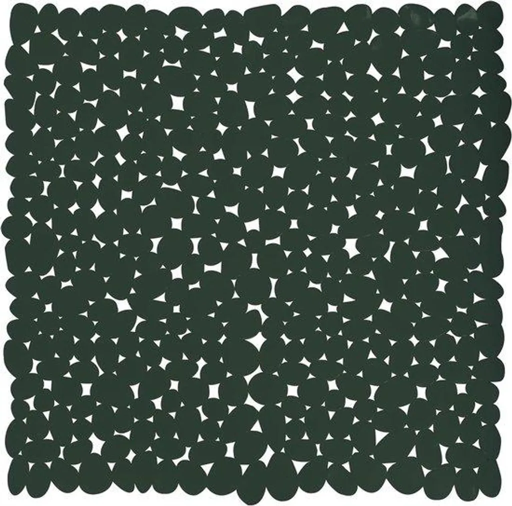 Tapis de douche antibactérien vert foncé 53x53 cm antidérapant carré