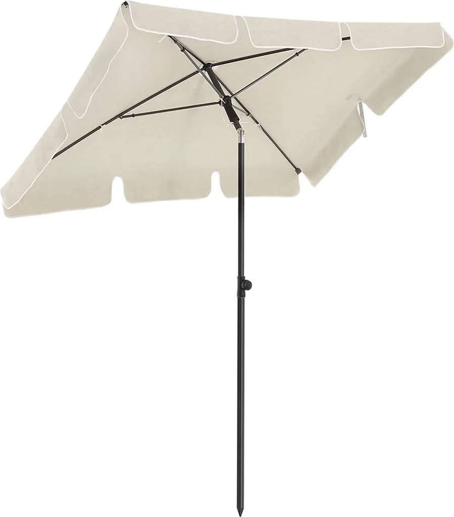 Offerta Ombrellone 200x125 Beige | Parasole Balcone Economico e Solido