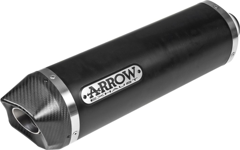 ARROW Rennsport-Auspuff-Dämpfer dunkles Aluminium mit Endkappe für Suzuki Gsx 650 f