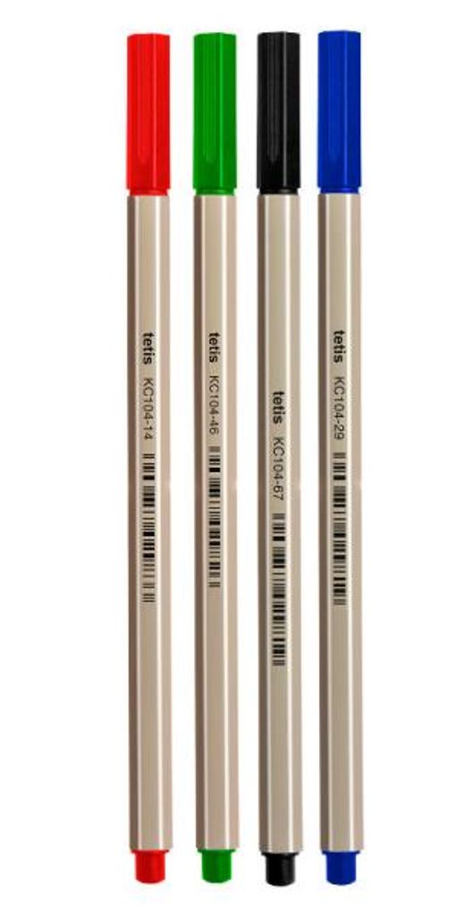 Cienkopis Sechskant 0,7mm 4col TETIS