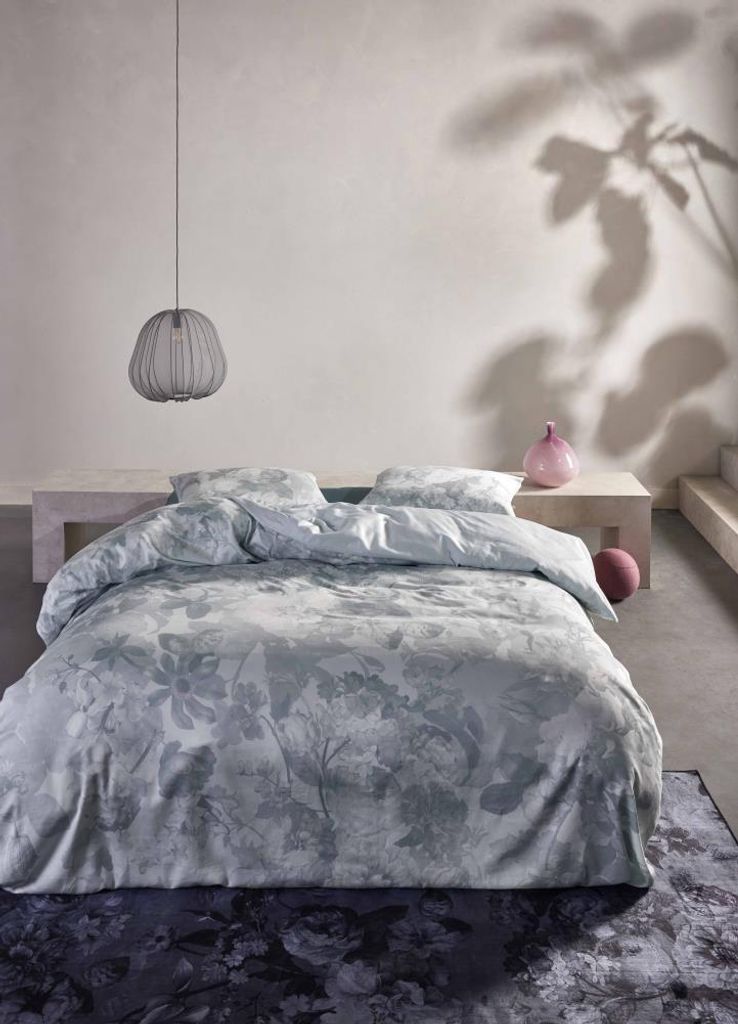 Essenza Satin Bettwäsche-Garnitur Floor Farbe Illusion Blue Produktbild 