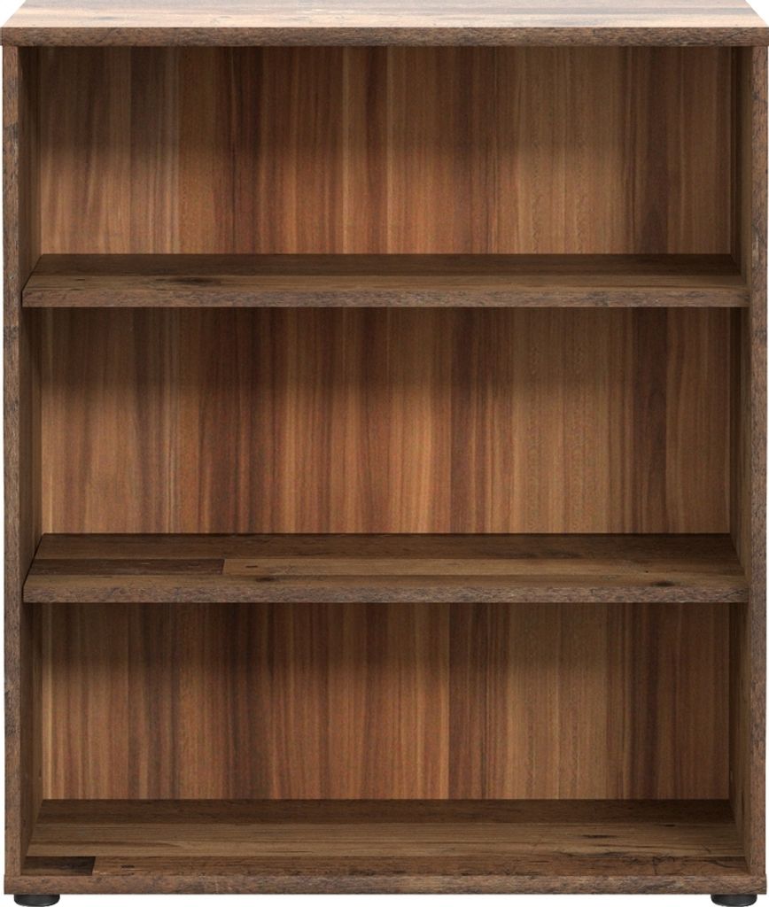 Regal >TEMPRA2< 2 Böden, in Old-Wood Vintage Nachbildung - 73,7x85,5x34,8cm (BxHxT)