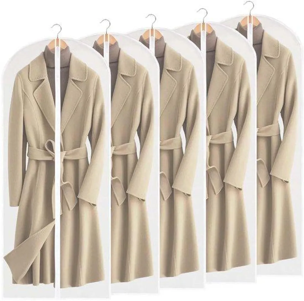 Housse de protection vêtement longue 140 cm imperméable - Lot de 5 sacs