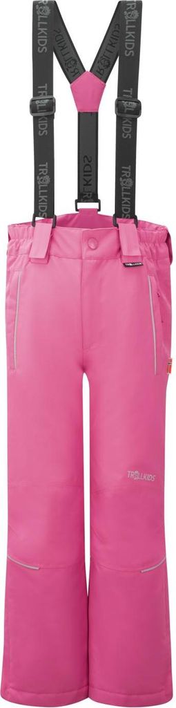 TROLLKIDS Holmenkollen Kinder Skihose Slim Fit mit abnehmbaren Trägern pink 152