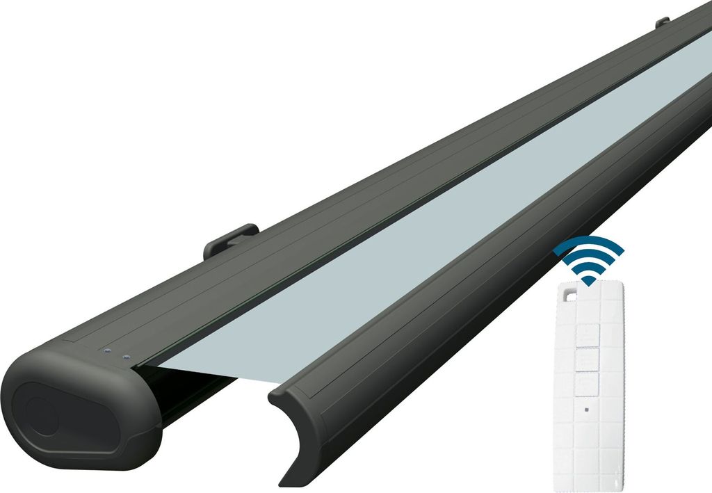 Eclipse Premium elektrische Vollkassettenmarkise 5x3m mit Anthrazit Gehäuse