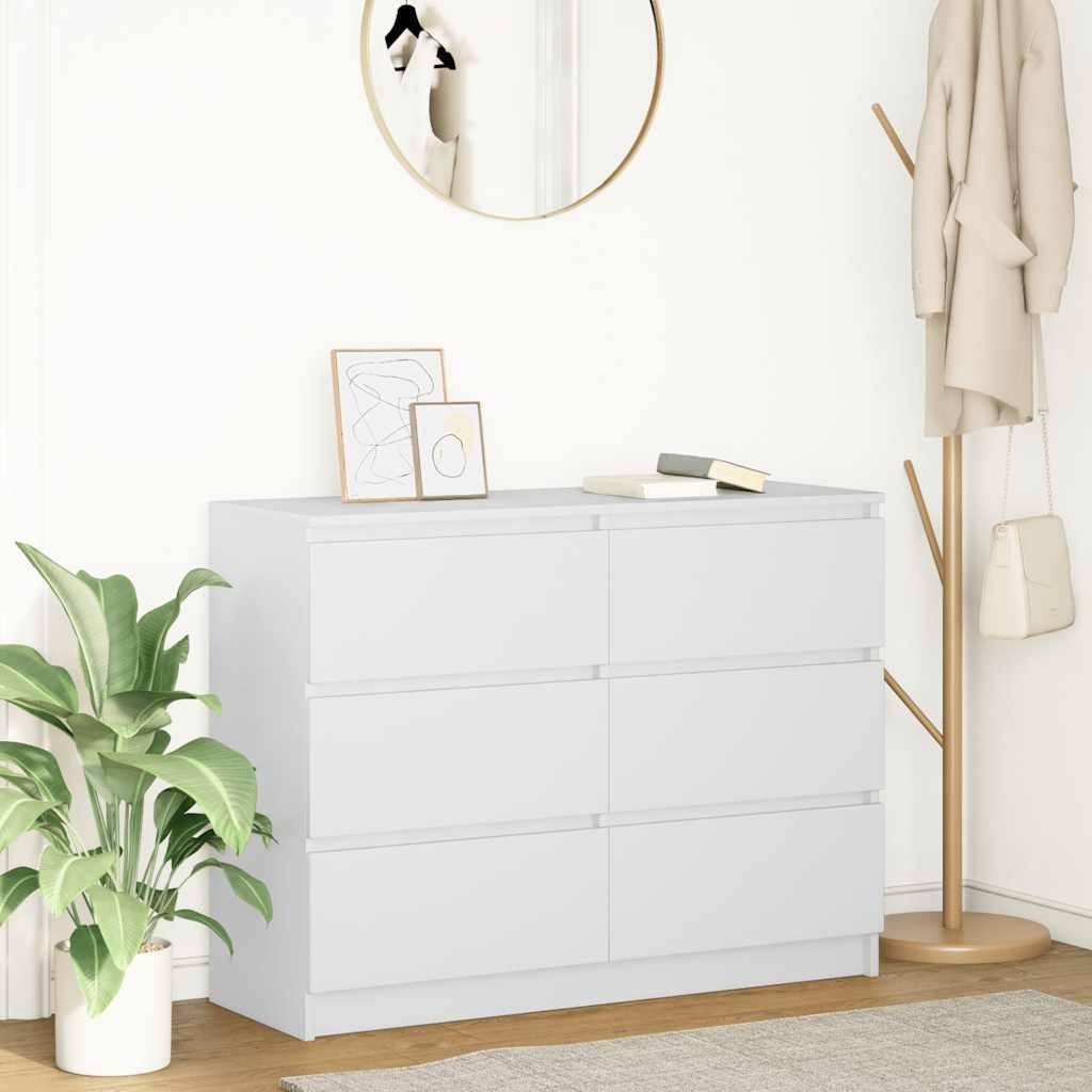 Maison Exclusive - Sideboard Weiß 100x35x76 cm Holzwerkstoff