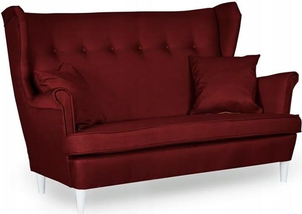 Family Meble Sofa Ari 2-Sitzer Sofa Couch Zierpolsterung Freistehendes Lounge Sofa Bequem zum Entspannen Für Wohnzimmer Wartezimmer Büro (SAWANA 09)