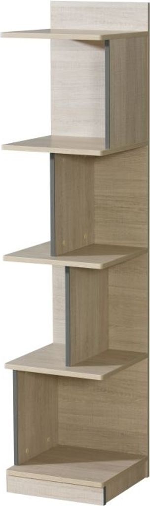 Kinderzimmer-Bücherregal, Kinderzimmerregal 35 cm breit, Farbe: Hellbraun