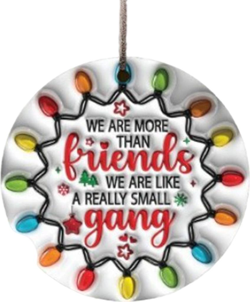 Freundschafts-Weihnachtsschmuck aus Acryl, Geschenk für die beste Freundin, Weihnachtsbaumschmuck zum Aufhängen für Frauen, Schwester, Kollegin