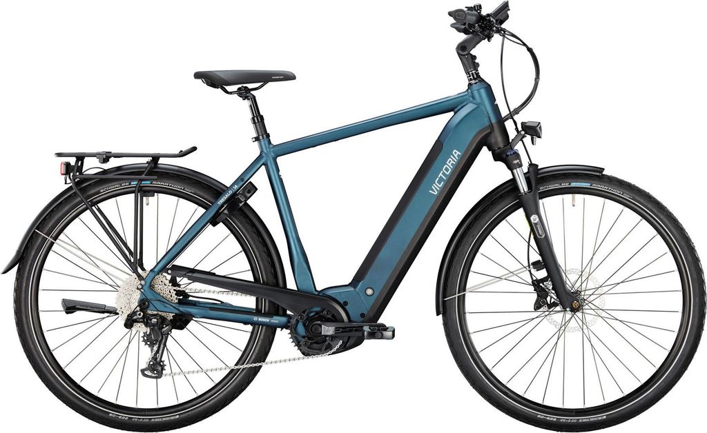 VICTORIA Elektro-Trekkingrad "TRESALO 14" (#1), Diamant, 28", dark night matt...