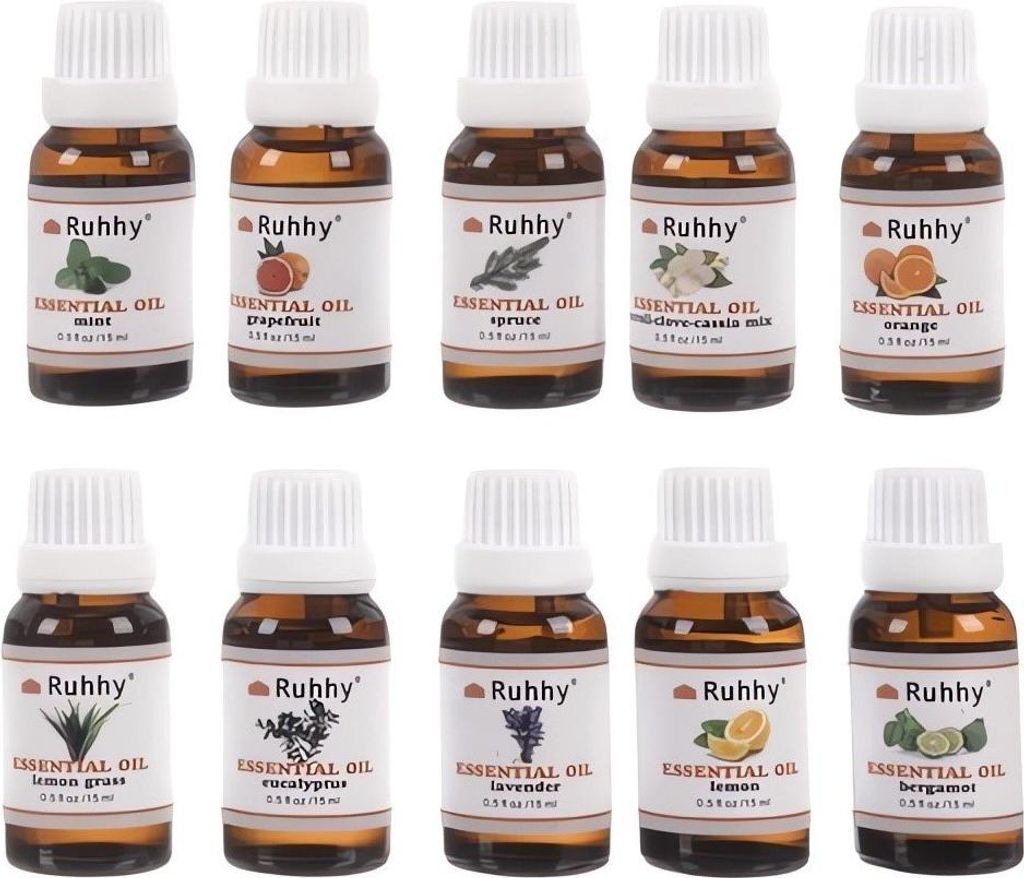 Ruhhy 21938 Huiles essentielles 15ml, lot de 10 Image du produit 
