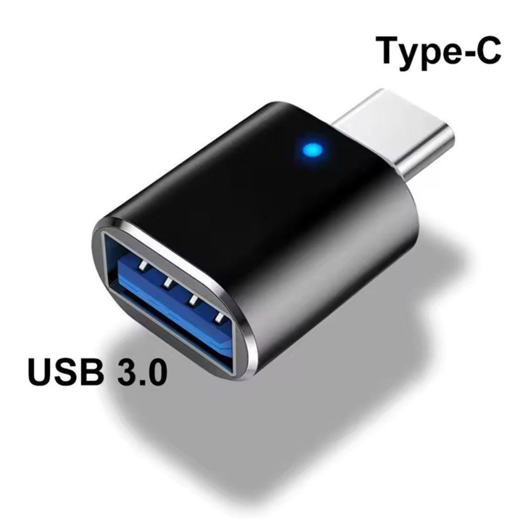 USB 3.0 auf Typ-C Adapter OTG mit LED, USB A auf USB-C, schnelle Datenübertragung, kompakt und langlebig, ideal für Smartphones, Tablets und Laptops