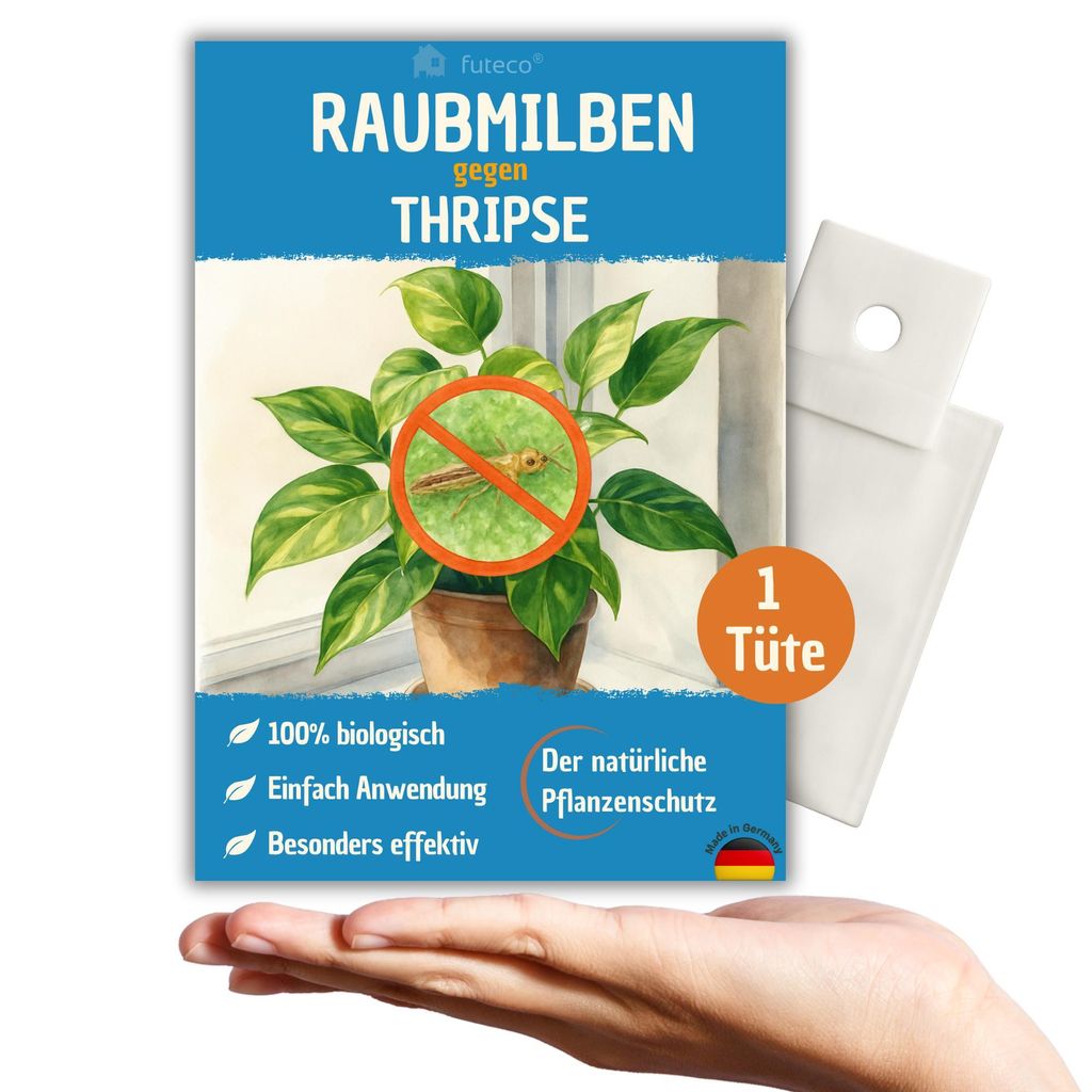 Raubmilben gegen Thripse bei Gemüse-, Zier- & Nutzpflanzen - 1 Tüte für 1-2 Pflanzen