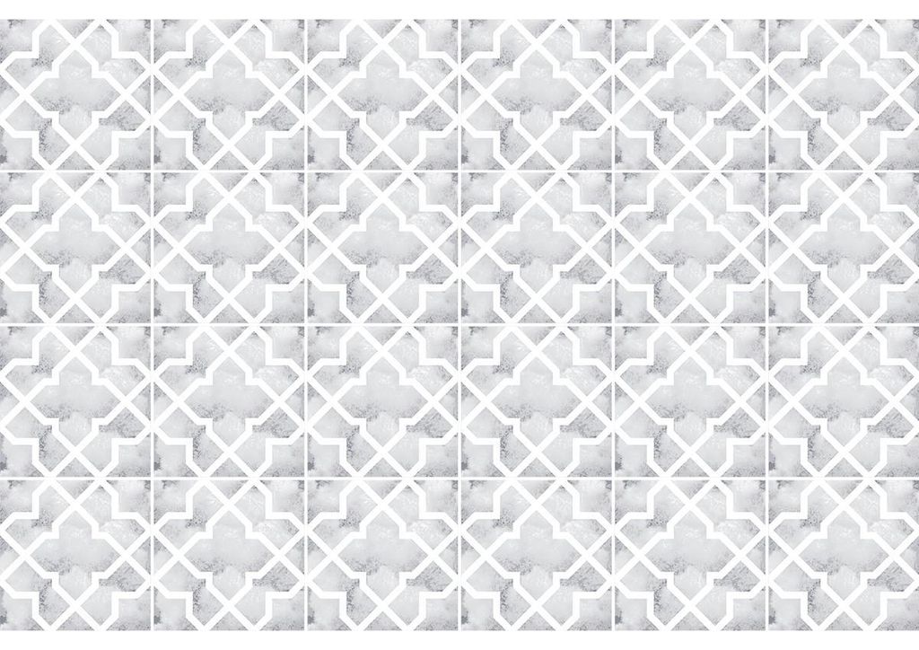 Selbstklebende Fliesenaufkleber für Küche und Bad – 24 authentische Renia Zementfliesenaufkleber – 24 Aufkleber 15 x 15 cm