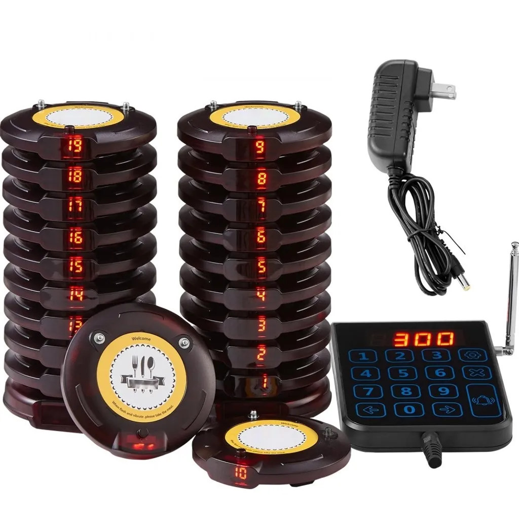 Appareil de signalisation client avec 20 bipeurs et vibration distance