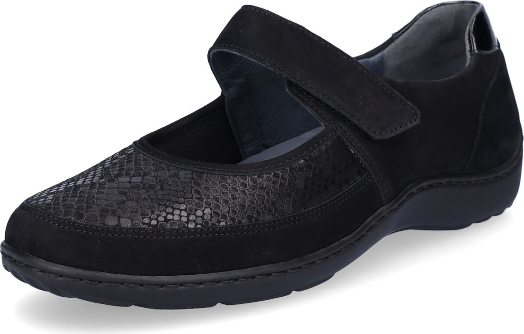 Waldläufer Damen Klett Slipper schwarz 7,5 Produktbild 