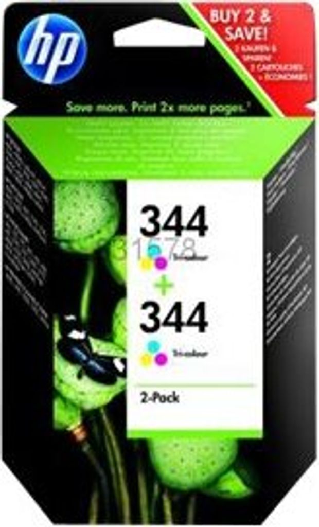 HP 344, Hohe (XL-) Ausbeute, Cyan, Magenta, Gelb, Tinte auf Produktbild 