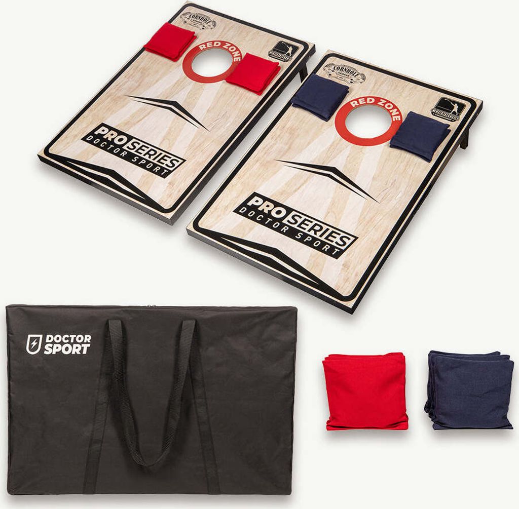 Cornhole 2x Komplett mit 8 Bean Bags und Tragetasche - Produktbild 