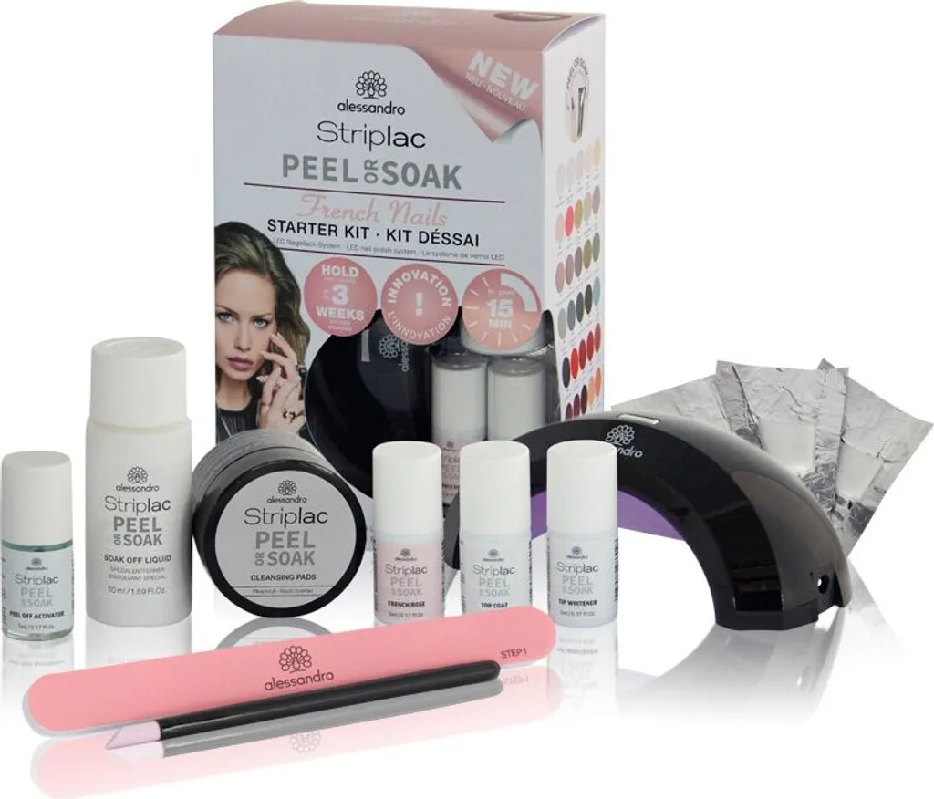 Kit Manucure Semi-Permanent French Nails Alessandro Striplac Complet LED - 2