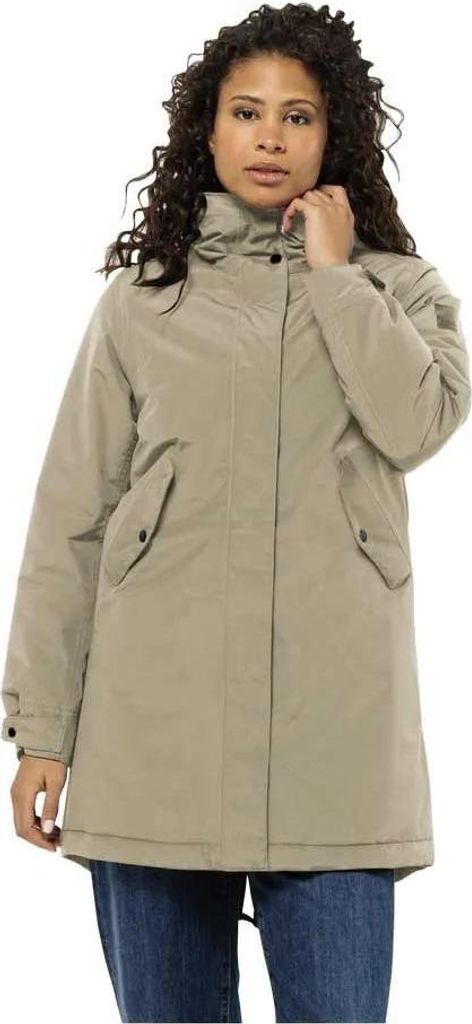 Jack Wolfskin Talforst Parka Beige S Damen Beige S
