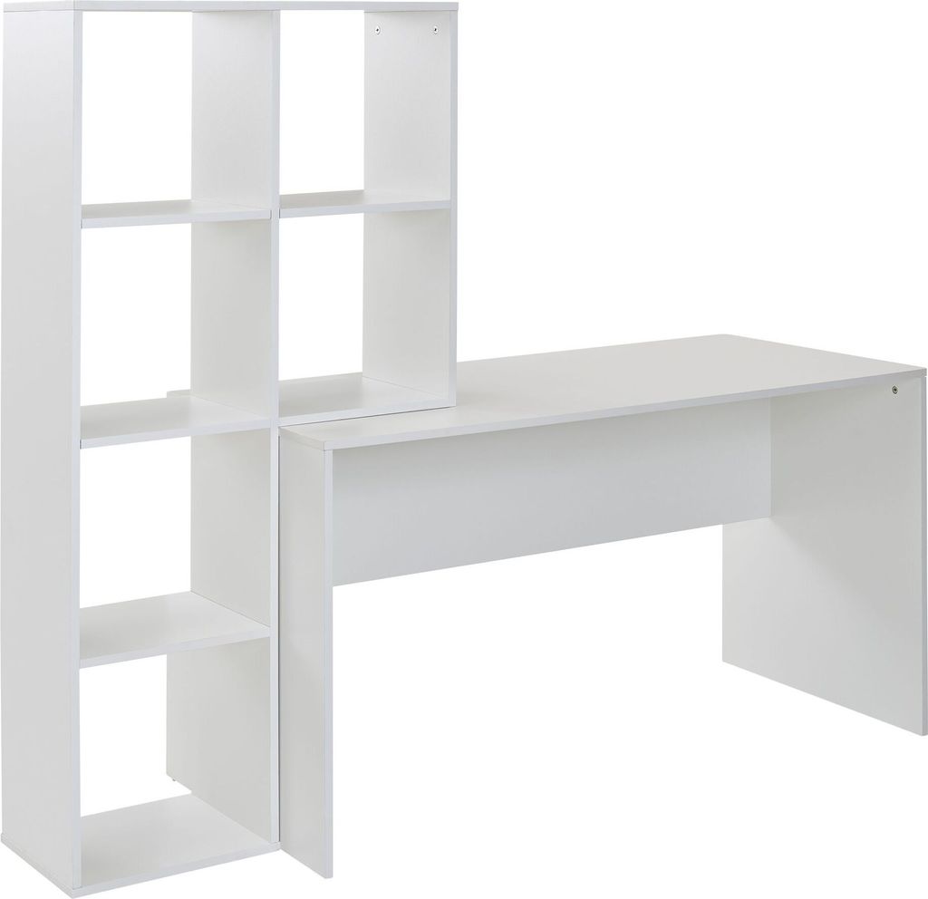 Schreibtisch FineBuy Bürotisch mit Regal 170 cm Weiß Produktbild 7
