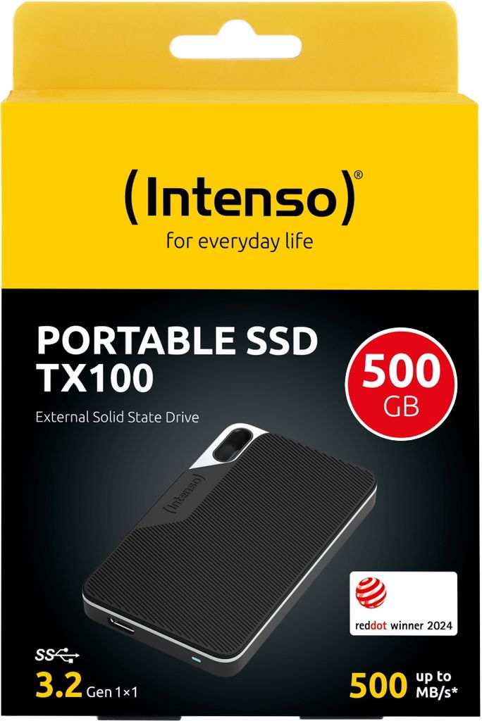 Intenso 3826451 Intenso TX100 500 GB externe SSD-Festplatte Productafbeelding 