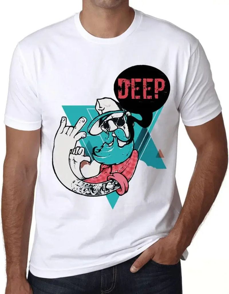 Herren Grafik T-Shirt Funky Opa tief – Funky Grampa Deep – Öko-Verantwortlich Vintage Jahrgang Kurzarm Lustige Druck Geburtstag Geschenk Mann