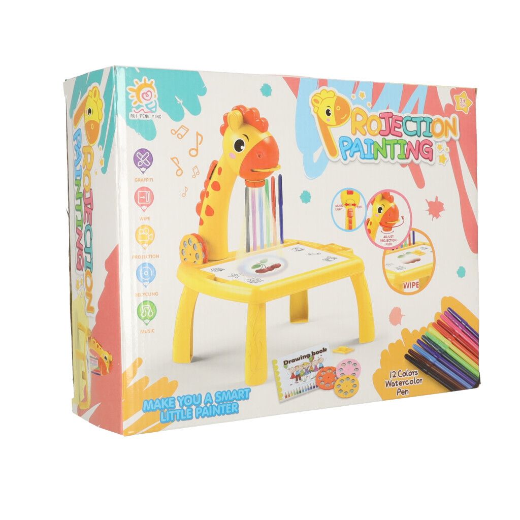 Projektor Zeichentisch Giraffe gelb Produktbild 4