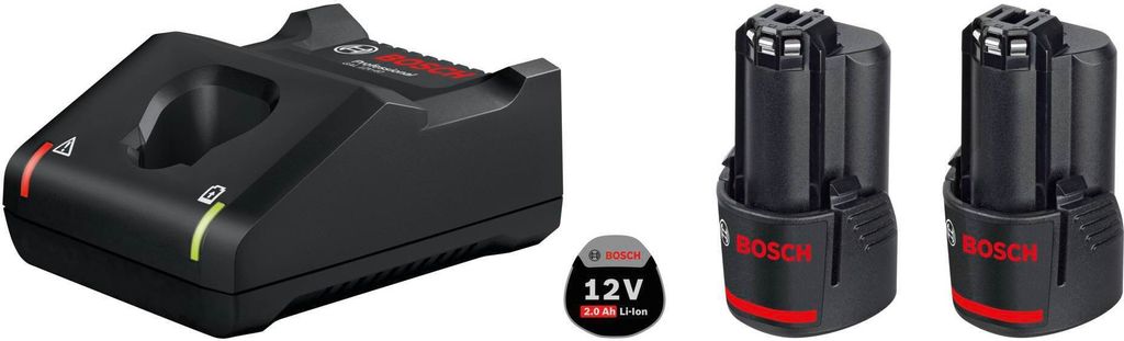 Bosch Basic Starter Set 2x2,0Ah + GAL 12V-40 Immagine del prodotto 