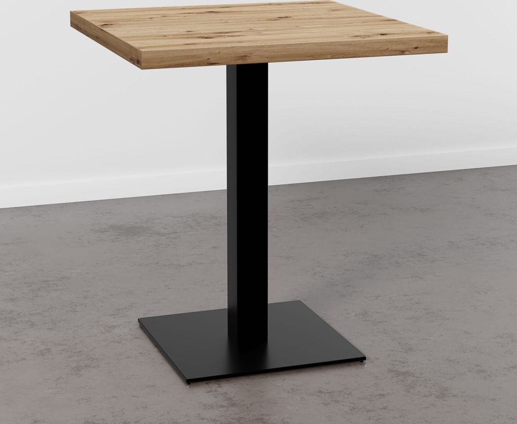 Bistrotisch 60x60 cm | D4225 OV Eiche Artisan | Gastro Tisch Gusseisen Gestell