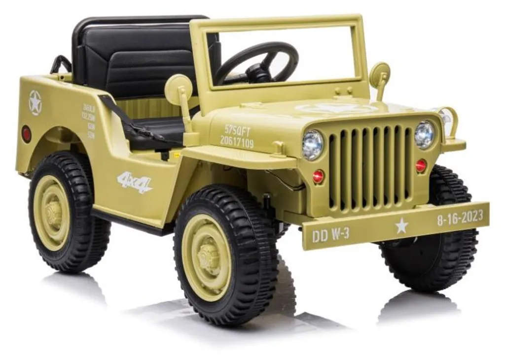 Voiture à piles JH-103 Khaki 4x4 : le grand crossover robuste pour enfant