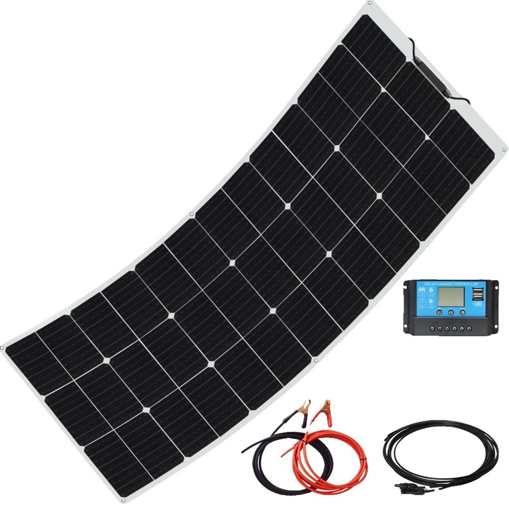 Flexible Solar Panel Kit, hohe Effizienz, wasserdicht IP67, 12V 150W Solarkit