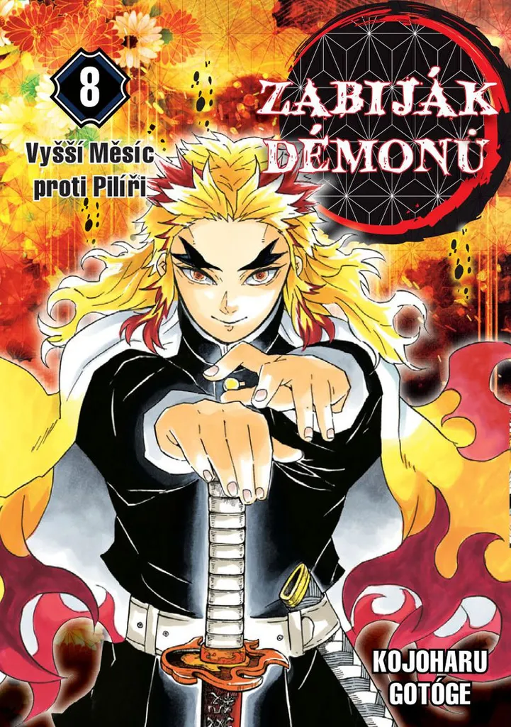 Livre Shonen Demon Slayer Volume 8 album illustré combat des lunes supérieures