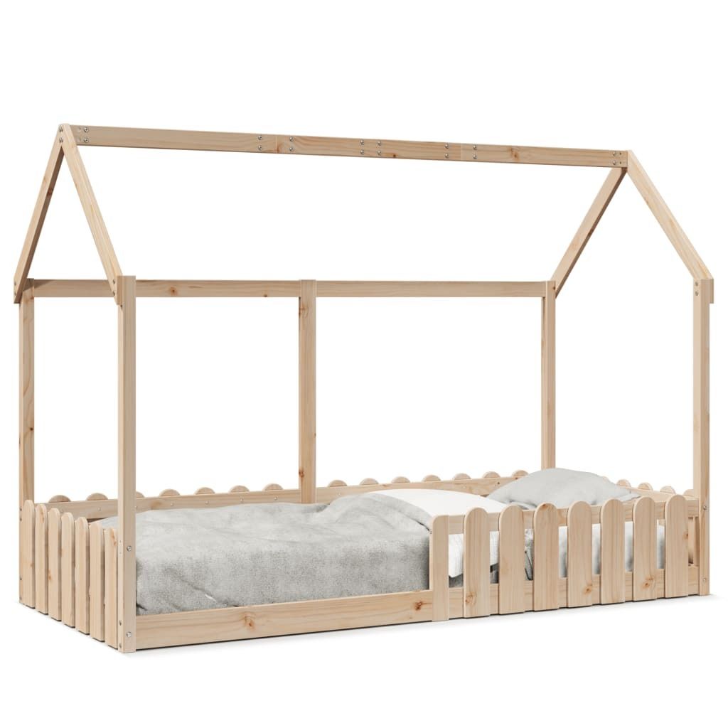 vidaXL Detská postieľka 90x200 cm z masívneho borovicového Obrázok produktu 
