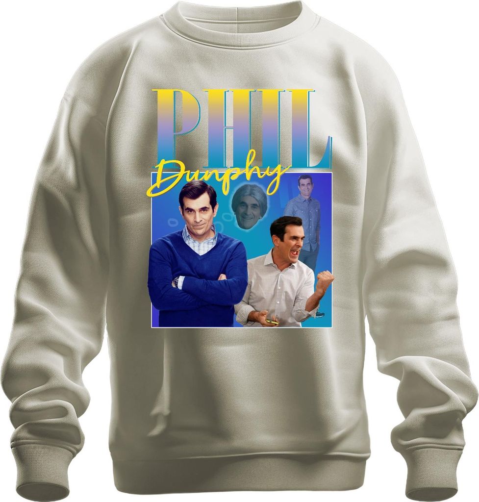 Phil Dunphy Modern Family Serienfan Familienvater Humor Geschenk Uni Sweatshirt Pullover, Natur, XL