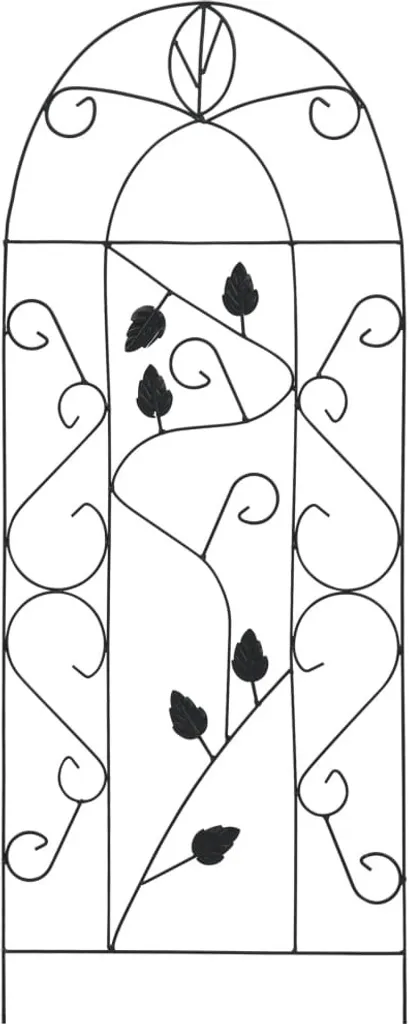 Treillis en fer noir 40x100 cm vidaXL - Support métallique résistant