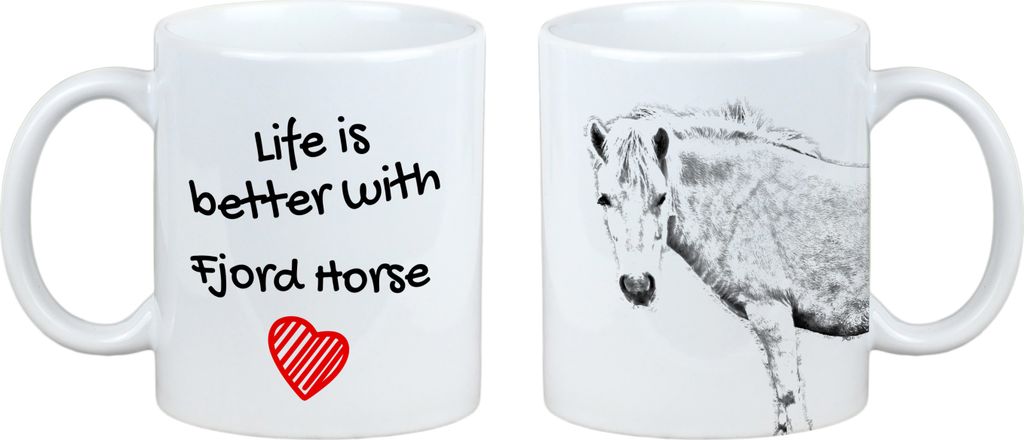 Fjordpferd - Tasse mit Pferd, Tasse mit Bild, personalisiertes Geschenk der Marke Art-Dog