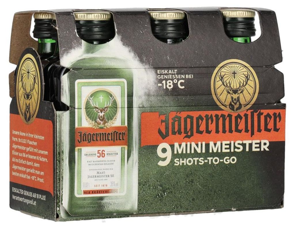 Jägermeister Mini Meister Shots To Go Vychutnejte si ledově Obrázek produktu 