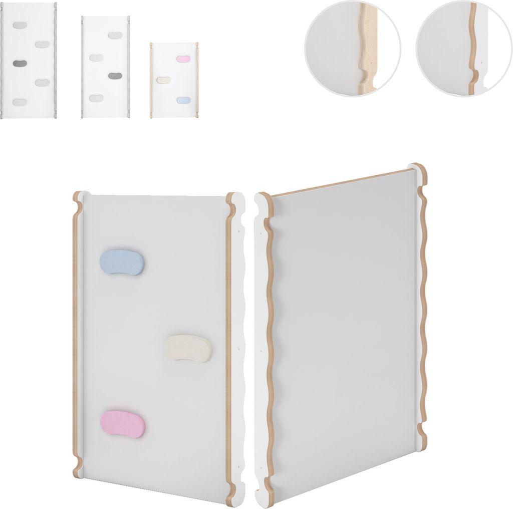 Rutsche Indoor, Rutschbrett für Klettergerüst, Kinderrutsche aus Holz für Kletterdreieck und Kletterbogen, Holzrutsche für Baby ab 1 jahr und 2...