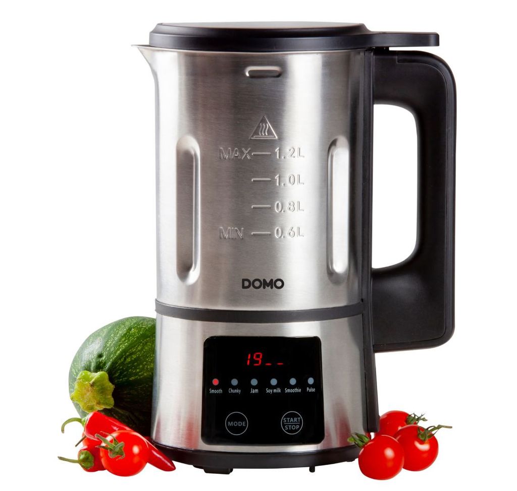 Domo DO727BL, 1,2 L, Štýl mixéra, Nerezová oceľ, 20 min, Obrázok produktu 