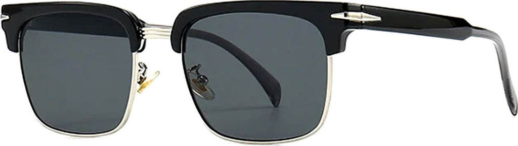 VeyRey halber rahmen polarisierte sonnenbrille Stitch schwarz gläser
