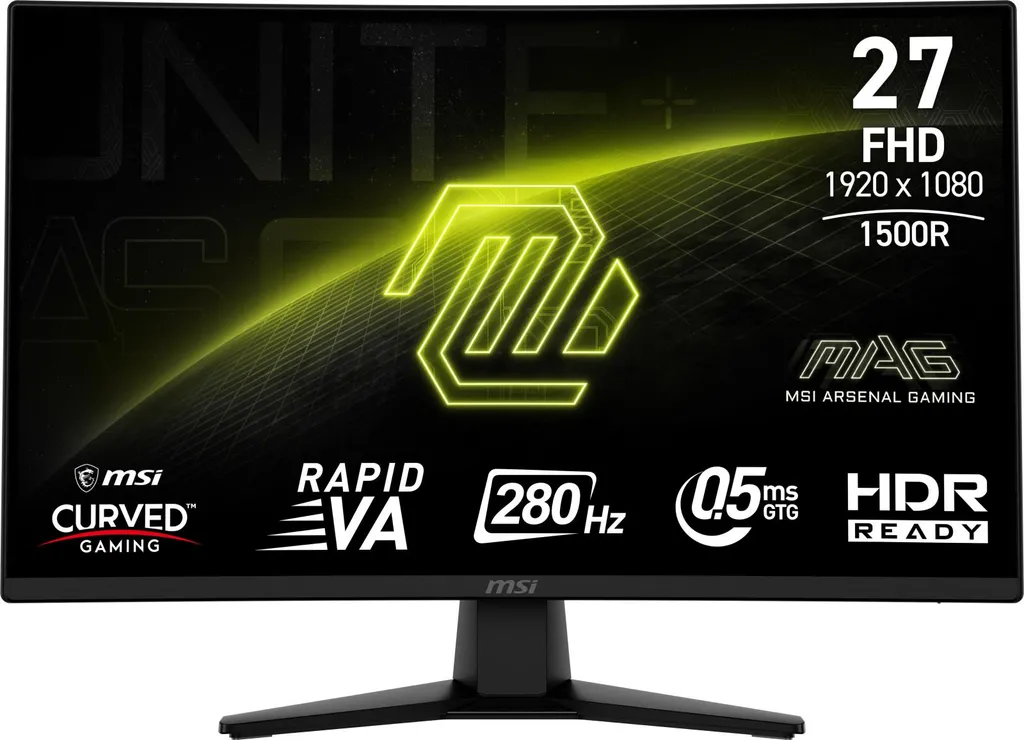 Écran Gamer MSI MAG 274CXF Fini les Latences 27" Full HD 0,5ms Noir