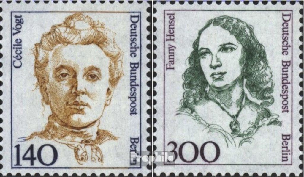 Briefmarken Berlin (West) 1989 Mi 848-849 (kompl.Ausgabe) postfrisch Frauen