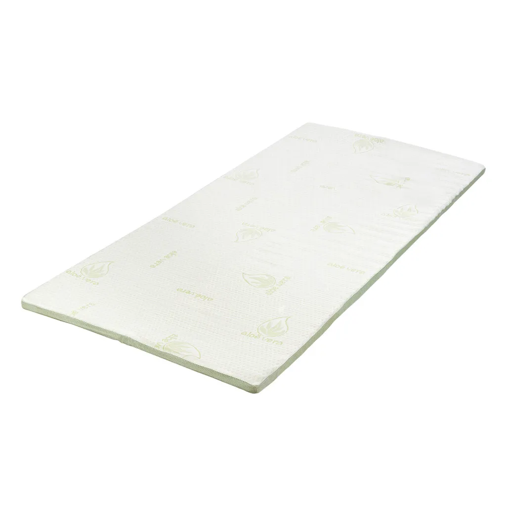 Surmatelas Aloe Vera 4 cm 90x200 cm - Mousse haute densité et confort