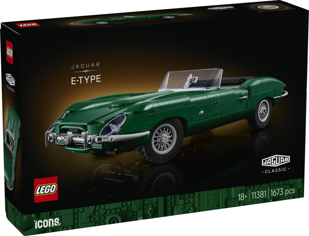 LEGO Icons Jaguar E-Type - Klassiek sportwagenmodel voor Productafbeelding 